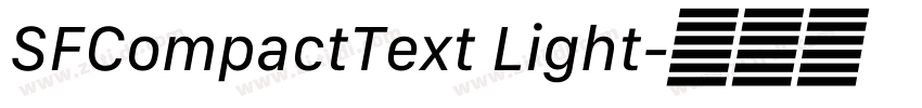 SFCompactText Light字体转换 SFCompactText Light字体转换